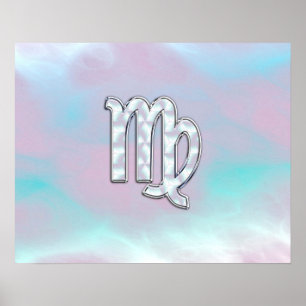 Virgo Zodiac Sign on Pastels Mutter von Pearl Poster