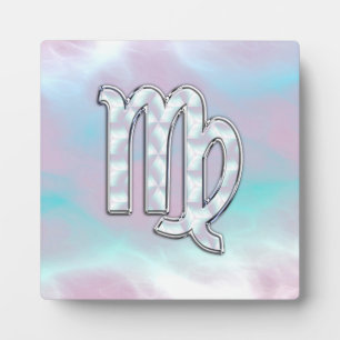 Virgo Zodiac Sign on Pastels Mutter von Pearl Styl Fotoplatte