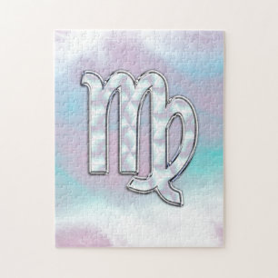 Virgo Zodiac Sign on Pastels Mutter von Pearl Styl Puzzle