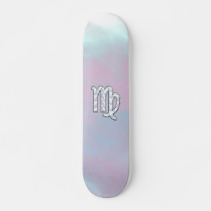Virgo Zodiac Sign on Pastels Mutter von Pearl Styl Skateboard