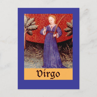 Virgo Zodiac Sign Postkarte