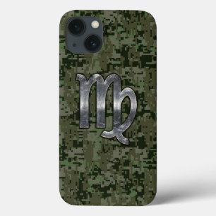 Virgo Zodiac Sign über die digitale Olive-Camoufla Case-Mate iPhone Hülle