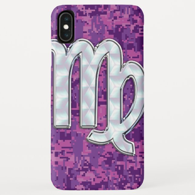 Virgo Zodiac Sign Vibransia Digitale Camouflage Case-Mate iPhone Hülle (Rückseite)