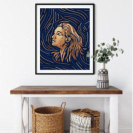 Virgo Zodiac Sign | Zodiac Digital Print Poster