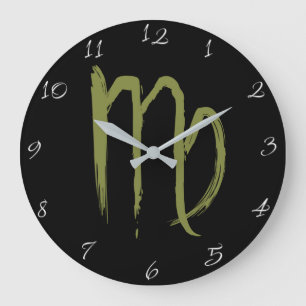 VIRGO Zodiac Signage Juli August Geburtstagsastrol Große Wanduhr