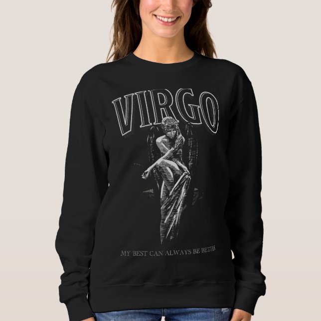 Virgo Zodiac Signature Horoskop Astrologie Sweatshirt (Vorderseite)