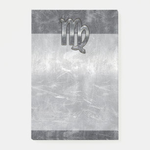 Virgo Zodiac Signierung in Grunge Bedresste Style  Post-it Klebezettel