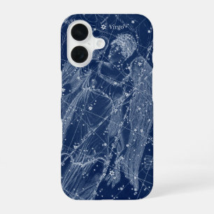 Virgo Zodiac Signierung Vintage Illustration iPhone 16 Hülle