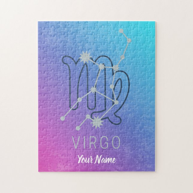 Virgo Zodiac Star Sign Horoscope Constellation Puzzle (Vertikal)