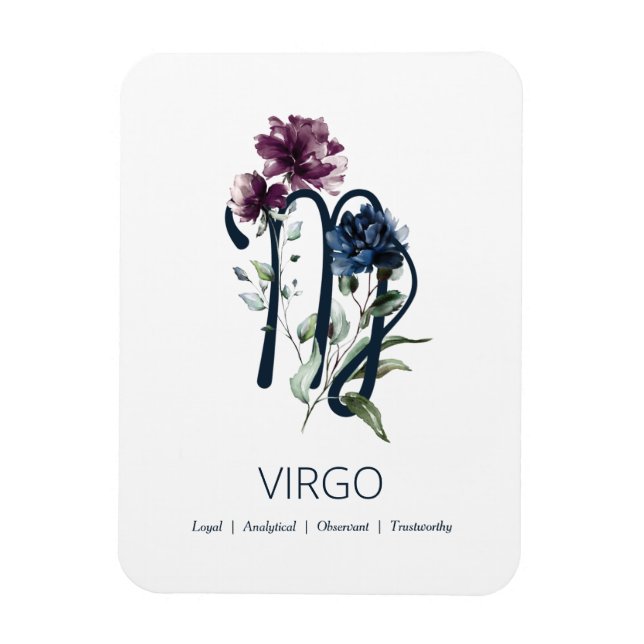 Virgo Zodiac Star Sign Magnet (Vertikal)