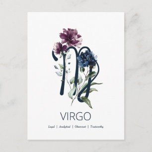Virgo Zodiac Star Sign Postkarte