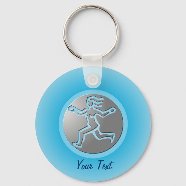 Virgo Zodiac Star Sign Premium Silver Schlüsselanhänger (Vorderseite)