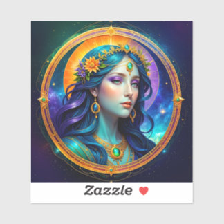 Virgo Zodiac Stickers, Celestial Zodiac Aufkleber