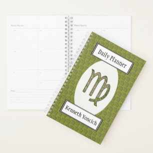 Virgo Zodiac Symbol Element von Kenneth Yoncich Planer