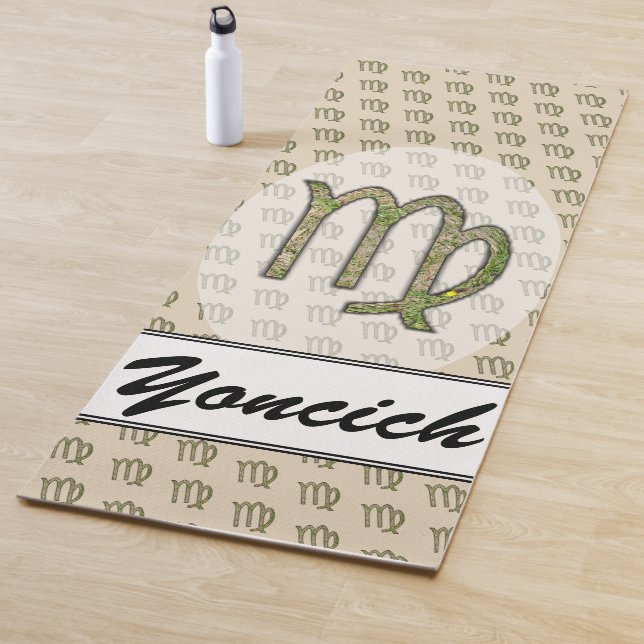 Virgo Zodiac Symbol Element von Kenneth Yoncich Yogamatte (Beispiel)