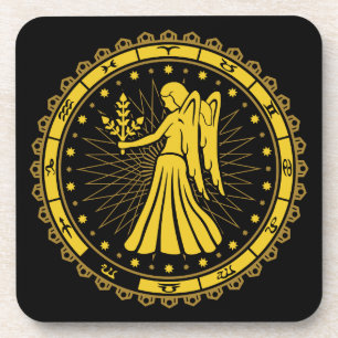 Virgo - Zodiac - Symbol - Horoskop Getränkeuntersetzer