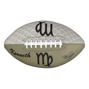 Virgo Zodiac Symbol Standard von Kenneth Yoncich Football
