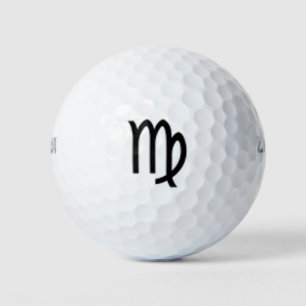 Virgo Zodiac Symbol Standard von Kenneth Yoncich Golfball