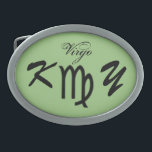 Virgo Zodiac Symbol Standard von Kenneth Yoncich Ovale Gürtelschnalle<br><div class="desc">Virgo Zodiac Symbol Standard,  Gürtelschnalle. Bilder Copyright (C) Kenneth Kenji Yoncich. Alle Rechte vorbehalten.</div>