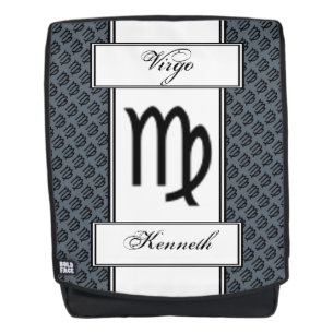 Virgo Zodiac Symbol Standard von Kenneth Yoncich Rucksack