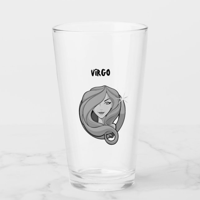 Virgo Zodiac Vector Glas (Vorderseite)