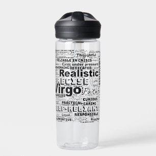 Virgo Zodiac Word Cloud Inspiration Trinkflasche
