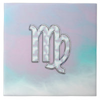 Virgo Zodiac-Zeichen auf Pastellen Nacre Style Pri