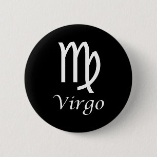 'Virgo' Zodiac-Zeichen Button