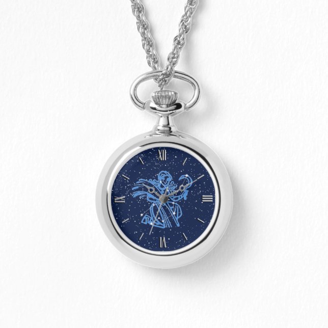 Virgo Zodiac Zeichen und Konstellation Armbanduhr (Vorderseite)