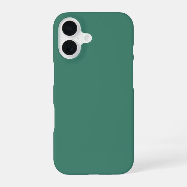 Viridian Solid Color iPhone 16 Hülle (Rückseite)
