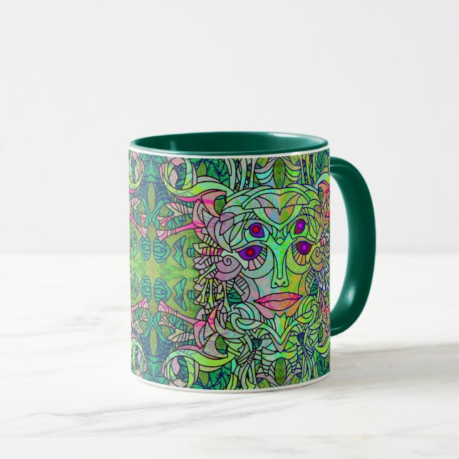 Viriditas Viewpoints Maske-Tasse Tasse (VorderseiteRechts)