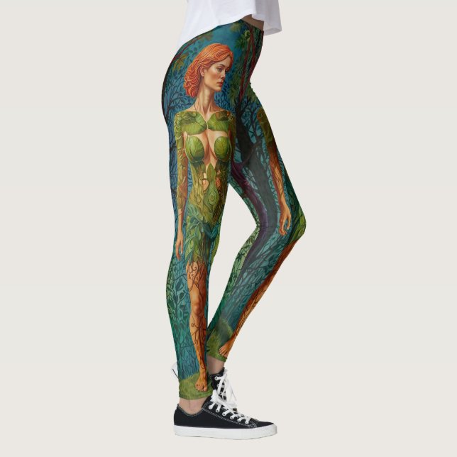 “Viridra’s Portrait” -  Veins of the Canopy    Leggings (Rechts)