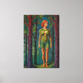 “Viridra’s Portrait” - Veins of the Canopy Leinwanddruck