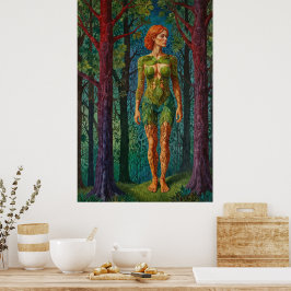 “Viridra’s Portrait” -  Veins of the Canopy     Poster