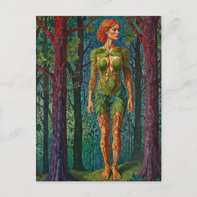 "Viridra’s Portrait" - Venen der Canopy Postkarte (Vorderseite)