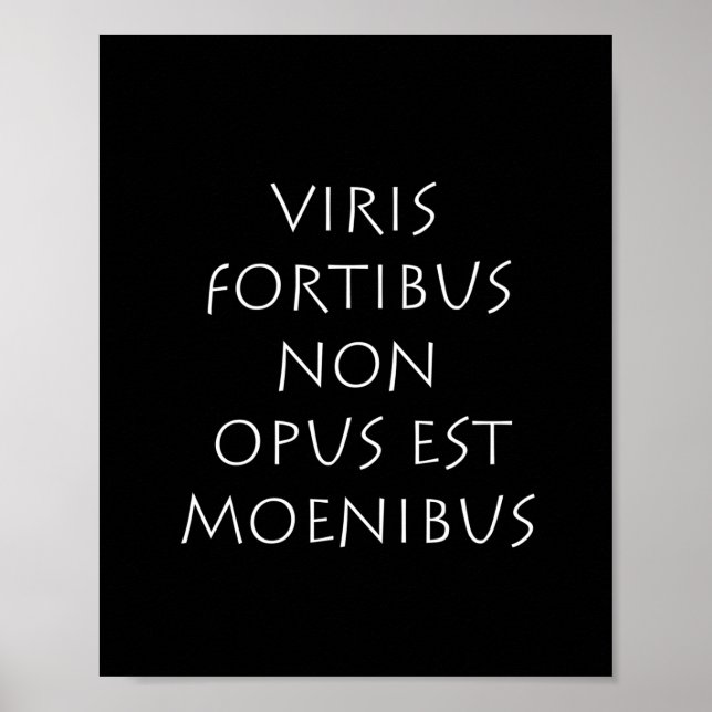 Viris fortibus non opus est moenibus poster (Vorne)