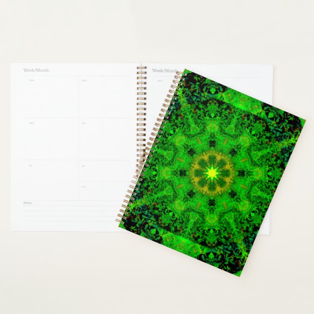 Virisierendes grünes Kaleidoskop, Planer (Anzeige)