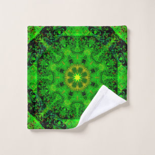 Virisierendes grünes Kaleidoskop, Waschlappen