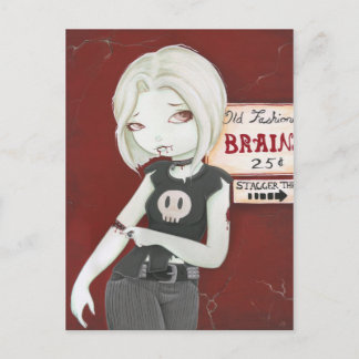 Virnia - Zombie-Punk-Goth Postkarte