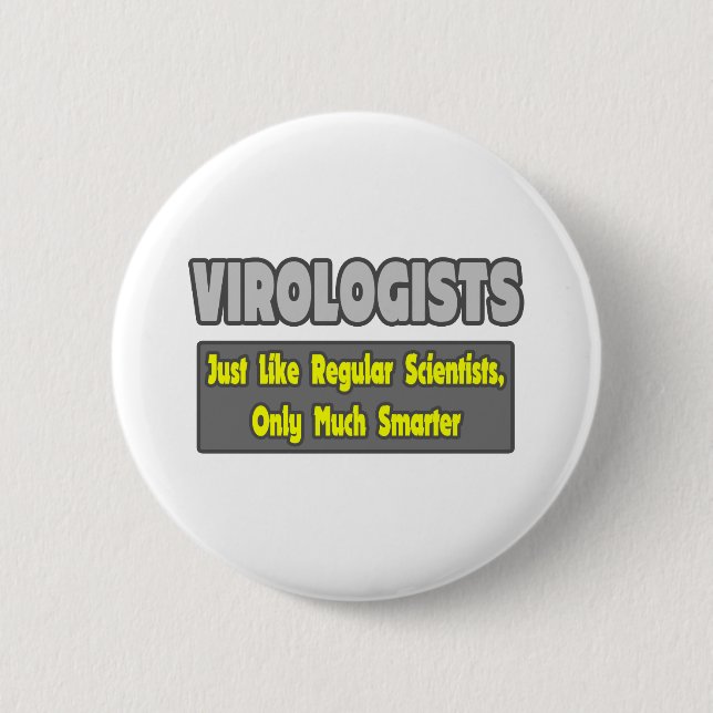 Virologen...klüger Button (Vorderseite)