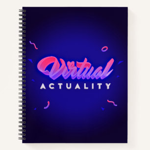 Virtual Acality Vaporwave Retro 80er Style Notizbuch