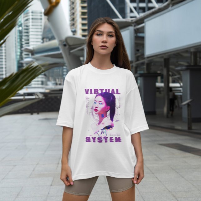 Virtual Android Girl T-Shirt (Von Creator hochgeladen)