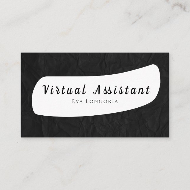 Virtual Assistant Business Card Visitenkarte (Vorderseite)