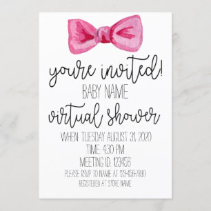 Virtual Baby-Dusche Einladung