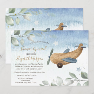 Virtual Baby-Dusche für Flugzeuge per Mail Einladung