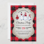 Virtual Christmas Party Snowman Red Buffalo Karier Einladung<br><div class="desc">Diese charmante,  virtuelle Weihnachtszeit-Party Einladung besticht durch ein Skaten aus Schneemobil,  das auf beigem Hintergrund von roten und schwarzen Büffeln kariert mit fallendem Schnee gesäumt ist. Entworfen von Künstler ©Susan Coffey.</div>