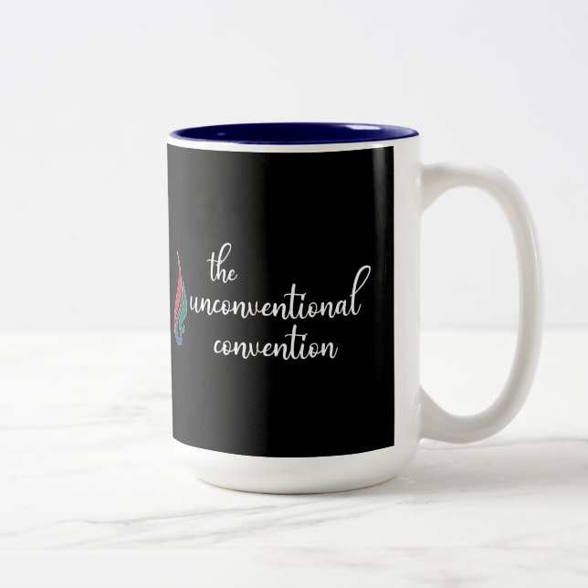 Virtual Convention-Tasse 2020 - groß (15 Einheiten Zweifarbige Tasse (Rechts)