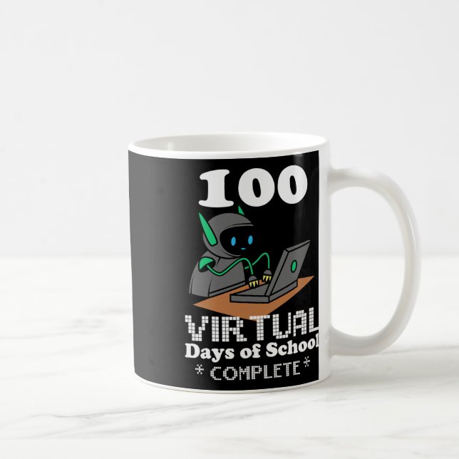 Virtual Days of School Remote Learning Elearning Q Kaffeetasse (Rechts)