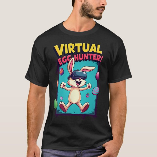 Virtual Egg Hunter - Funny Gamer Bunny Vr Easter G T-Shirt (Vorderseite)