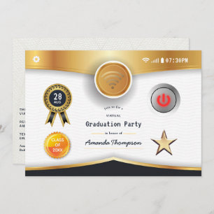 Virtual Graduation Party Einladung
